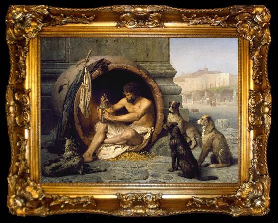 framed  Jean-Leon Gerome Diogenes, ta009-2